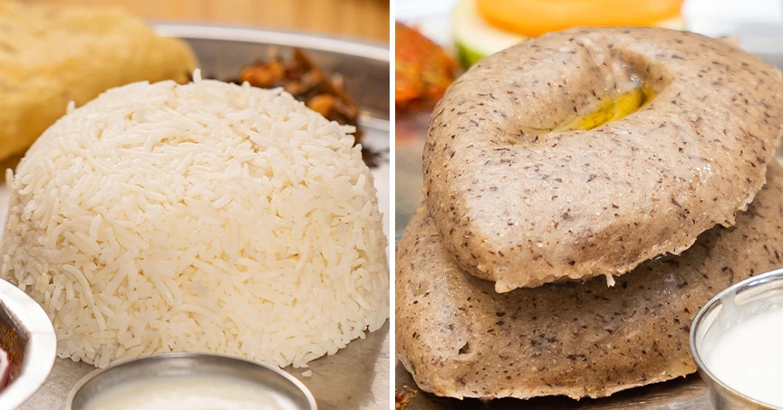 Rice (Bhat) Or Dhido