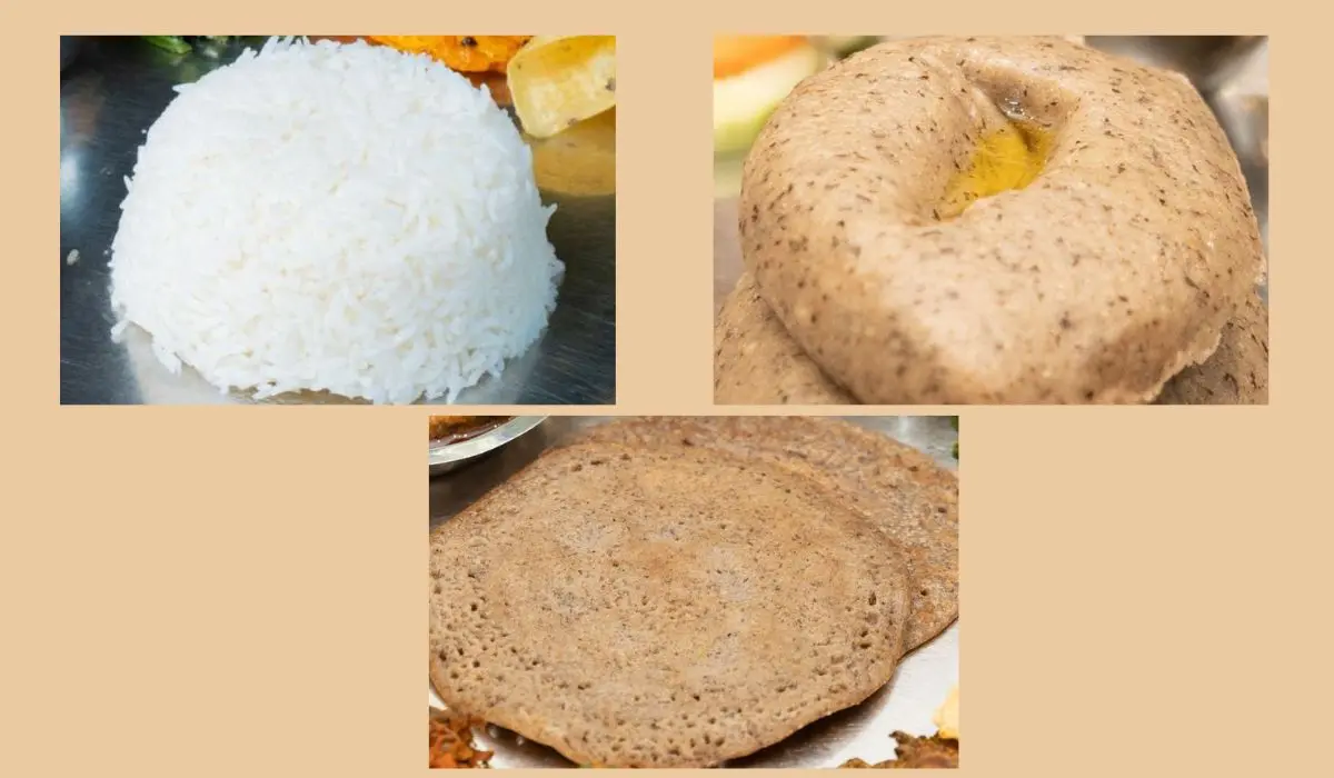  Bhat / Dhido / Ghoken: Steamed Rice, Buckwheat Porridge and Buckwheat Flatbread